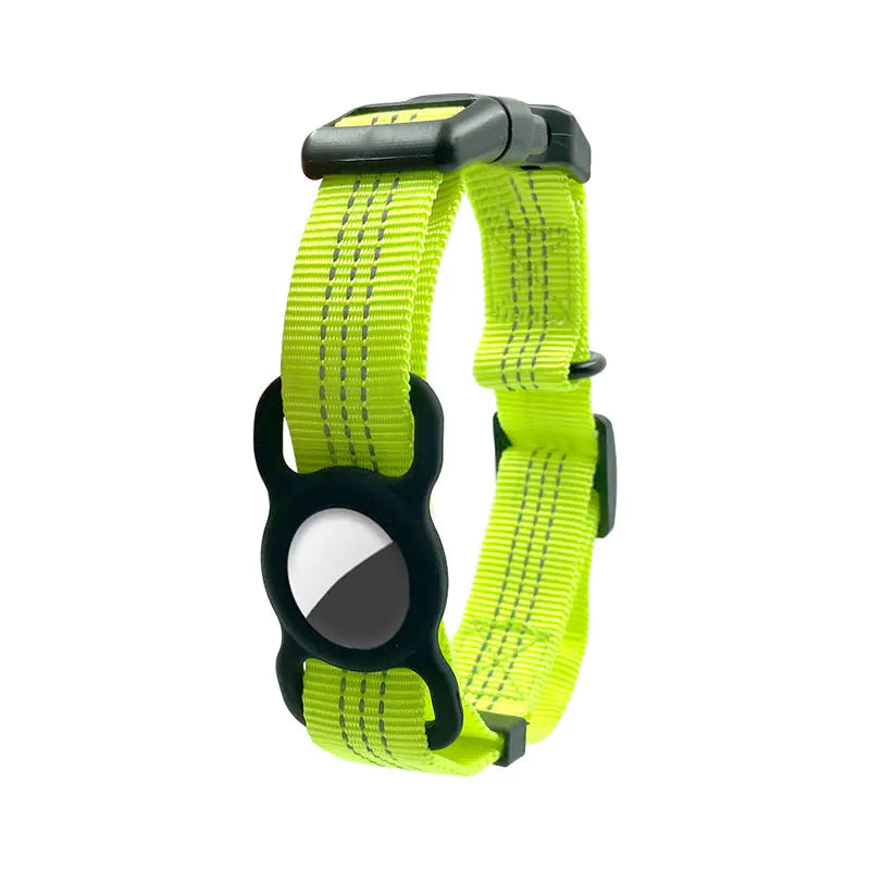 Collar with built in pocket for tracking device