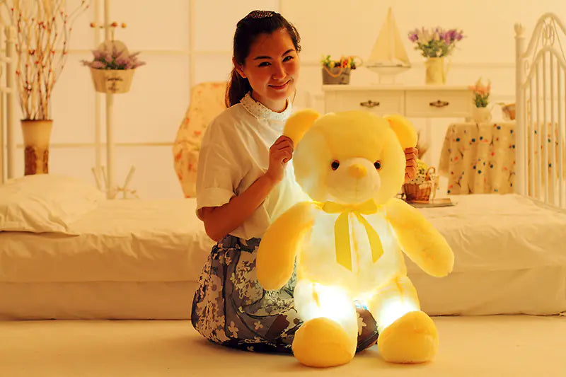 Musical Glow-In-The-Dark Teddy Bear Plush Toy