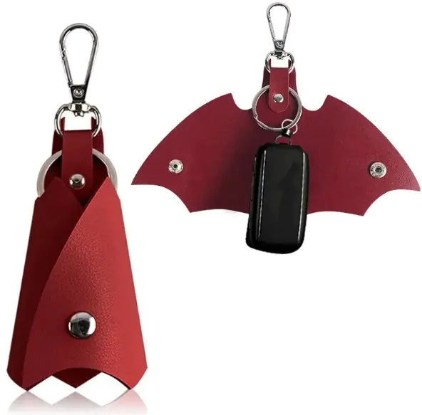 PU Leather Bat Keychain