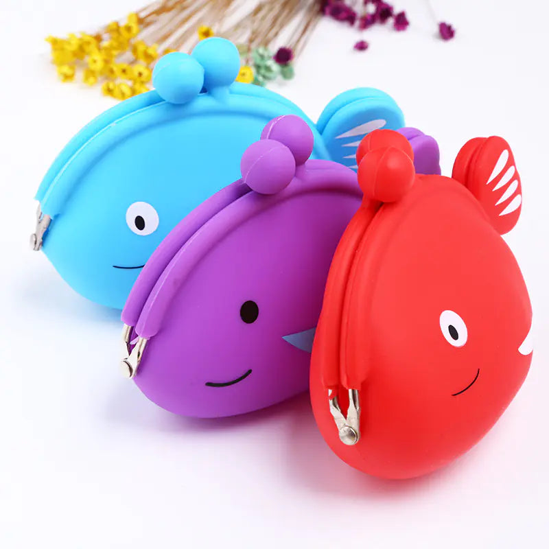 Silicone Fish Coin Purse for Kids