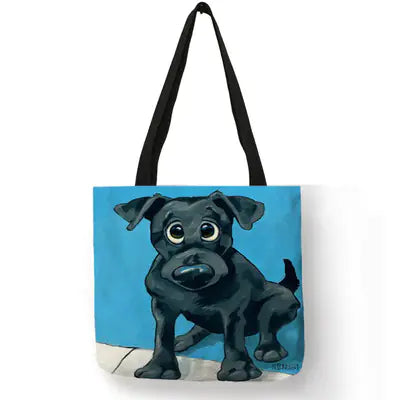 Cute Dog Kiss Totebag
