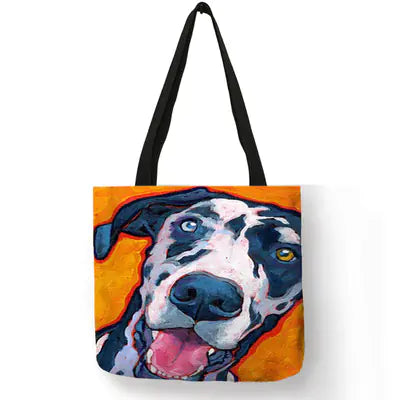 Cute Dog Kiss Totebag