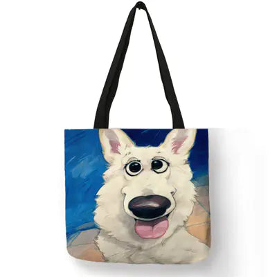 Cute Dog Kiss Totebag