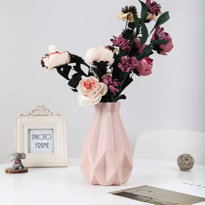 Shatterproof Diamond Vase for Home Decor