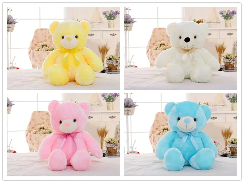 Musical Glow-In-The-Dark Teddy Bear Plush Toy