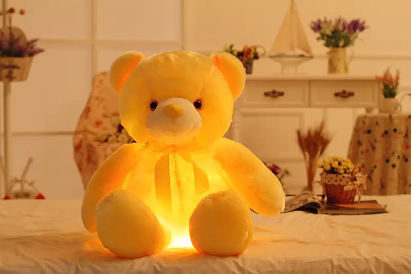 Musical Glow-In-The-Dark Teddy Bear Plush Toy