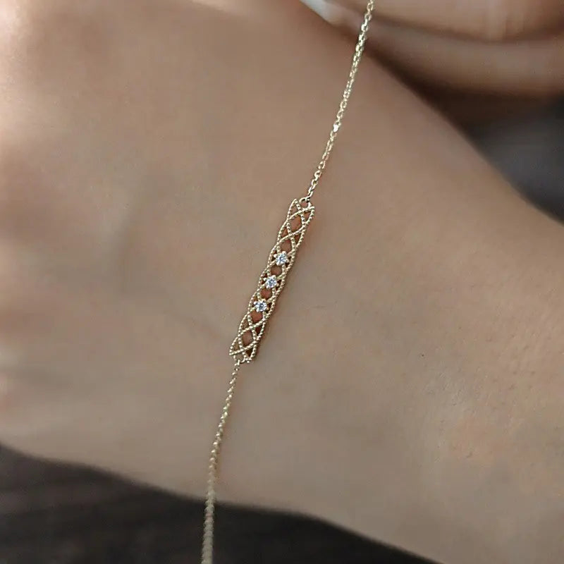Gold Plated Bar Bracelet