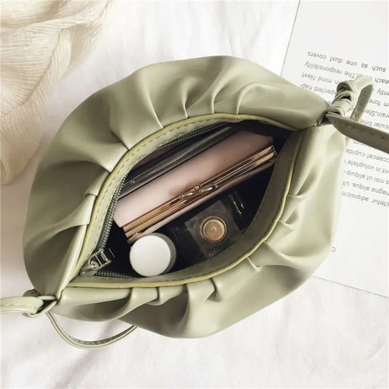 Pleated Shoulder Bag (Mini)