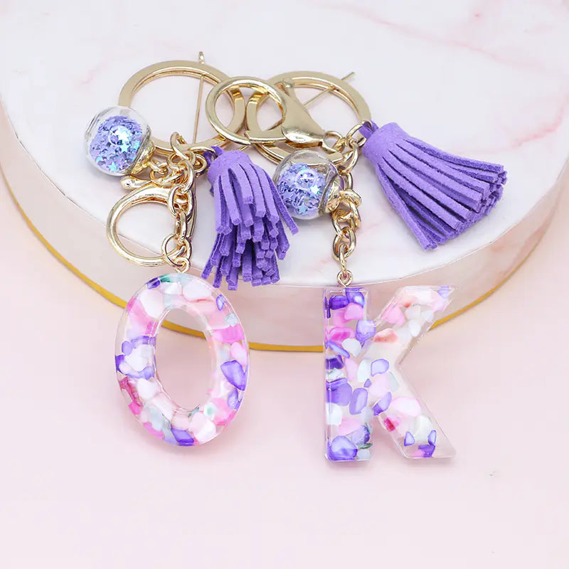 Fashion Letter Keychain