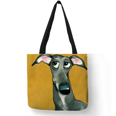 Cute Dog Kiss Totebag