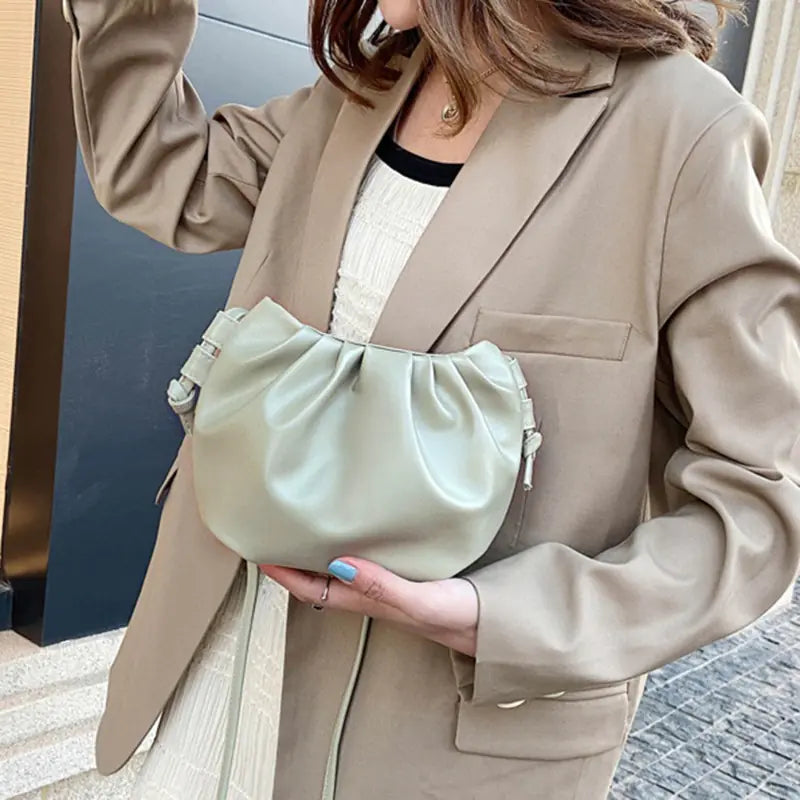 Pleated Shoulder Bag (Mini)