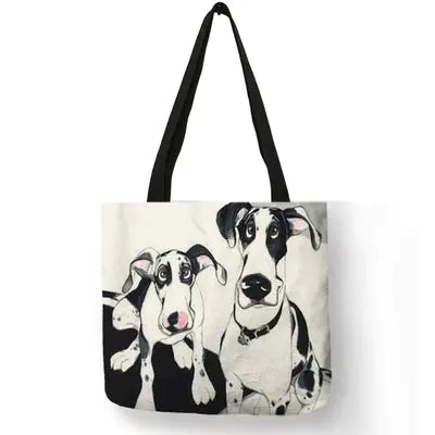 Cute Dog Kiss Totebag