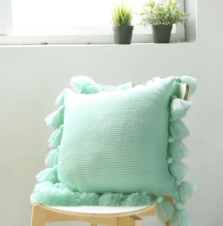Knitted Lantern Ball Pillow Covers