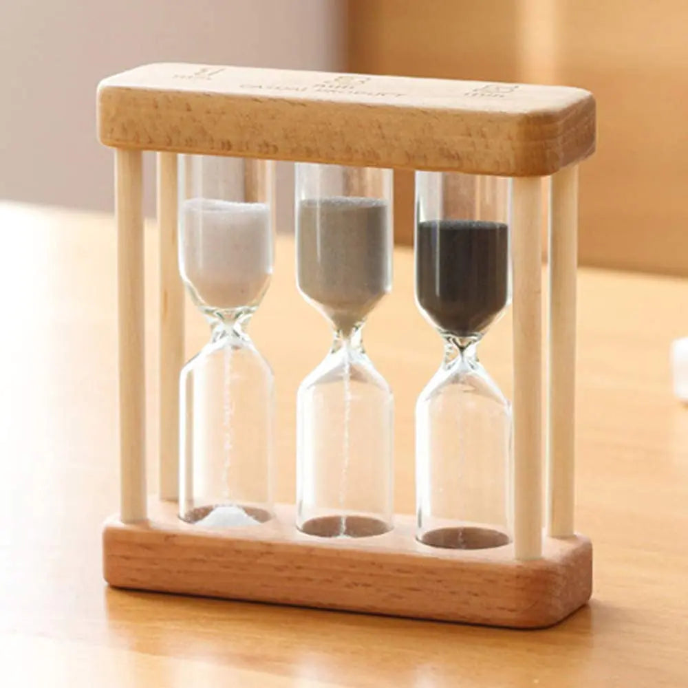 Creative Wooden 1/3/5 Minute Sand Hourglass Timer