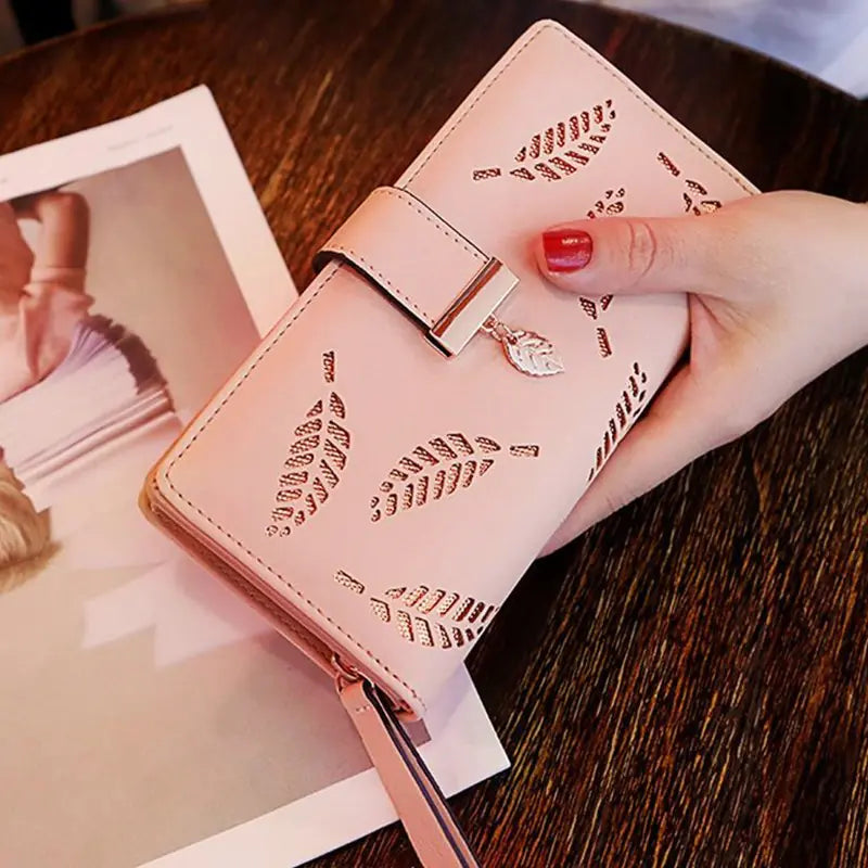Women's Leaf Etched Wallet