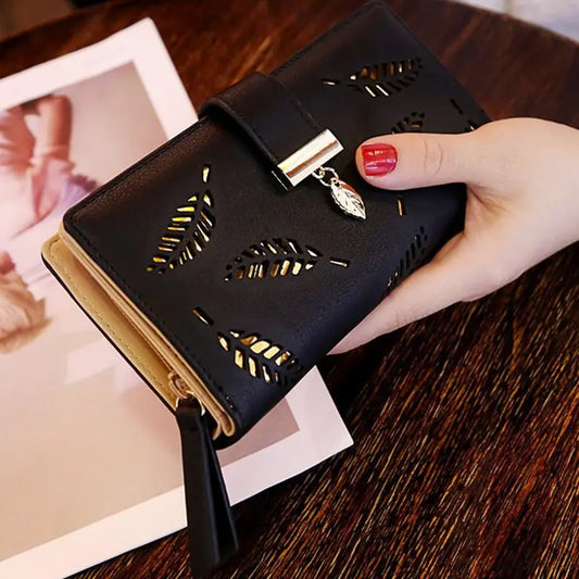 Women's Leaf Etched Wallet