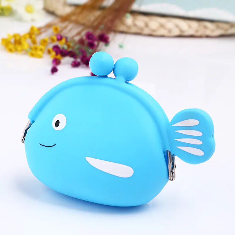 Silicone Fish Coin Purse for Kids