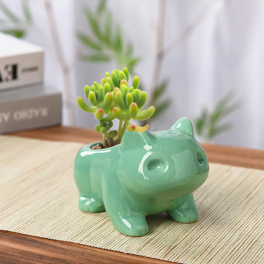 Creative Cartoon Animal Ceramic Succulent Planters