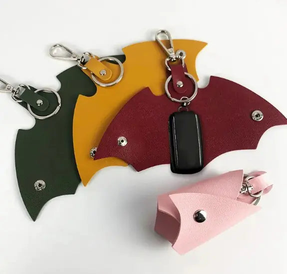 PU Leather Bat Keychain