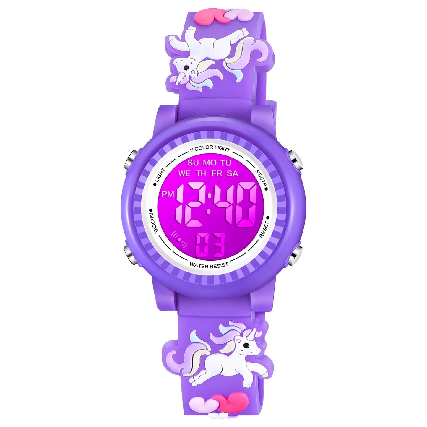 Waterproof Unicorn Watch for girls aged 4-10