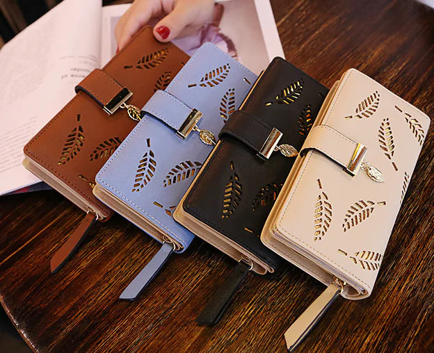 Women's Leaf Etched Wallet